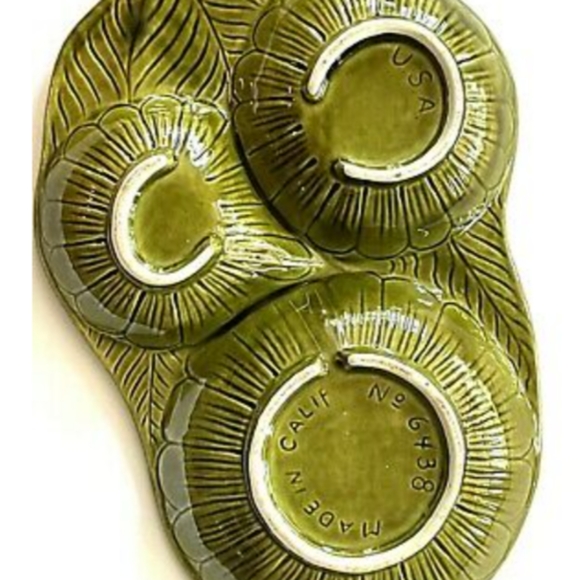 Antique Flower Serving Dish - Picture 2 of 2